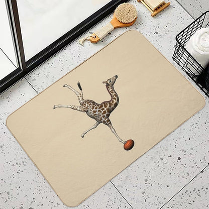Balancing Giraffe  Odorless Bath Mat