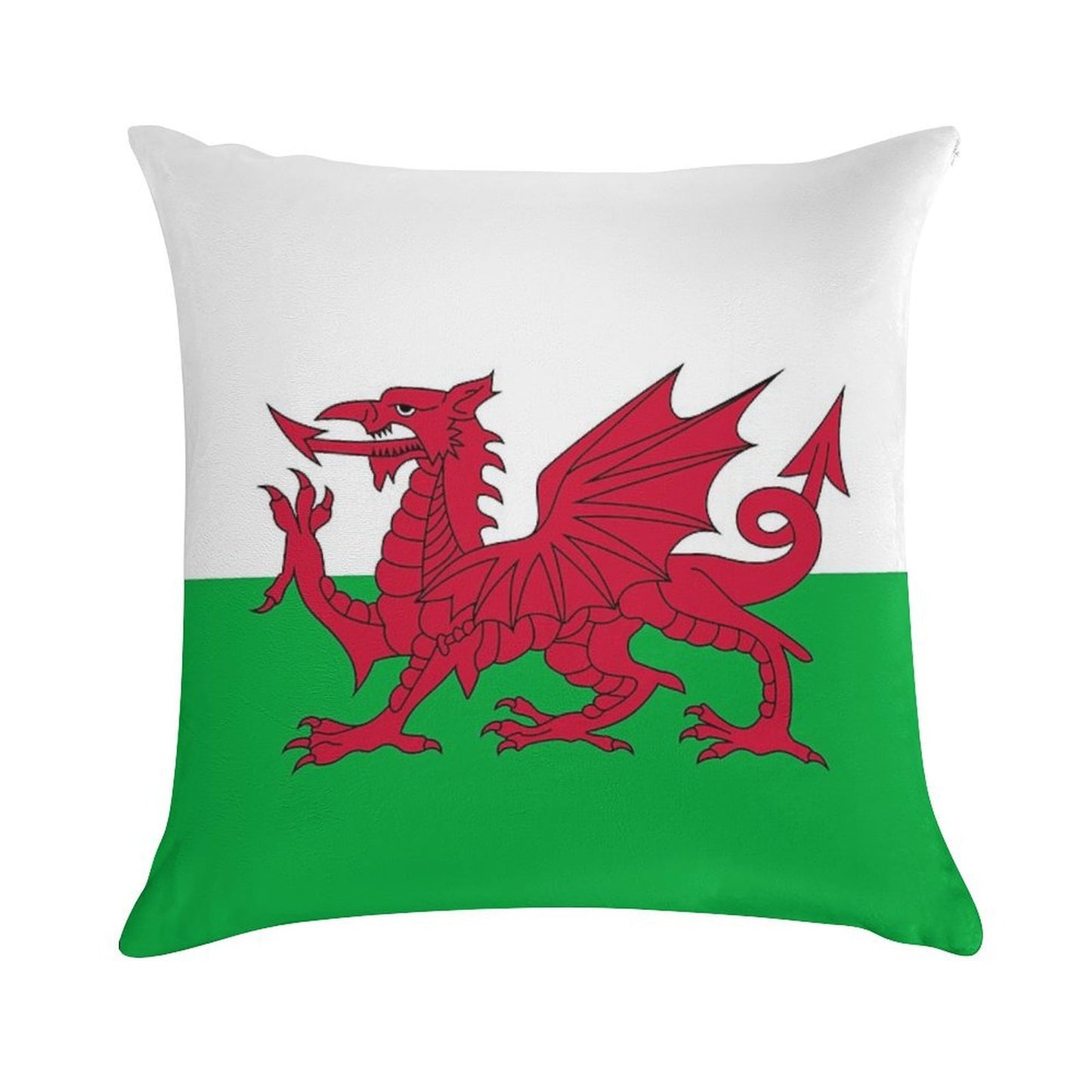 Flag of Wales - Welsh Flag Soft High-Density Material Throw Pillow