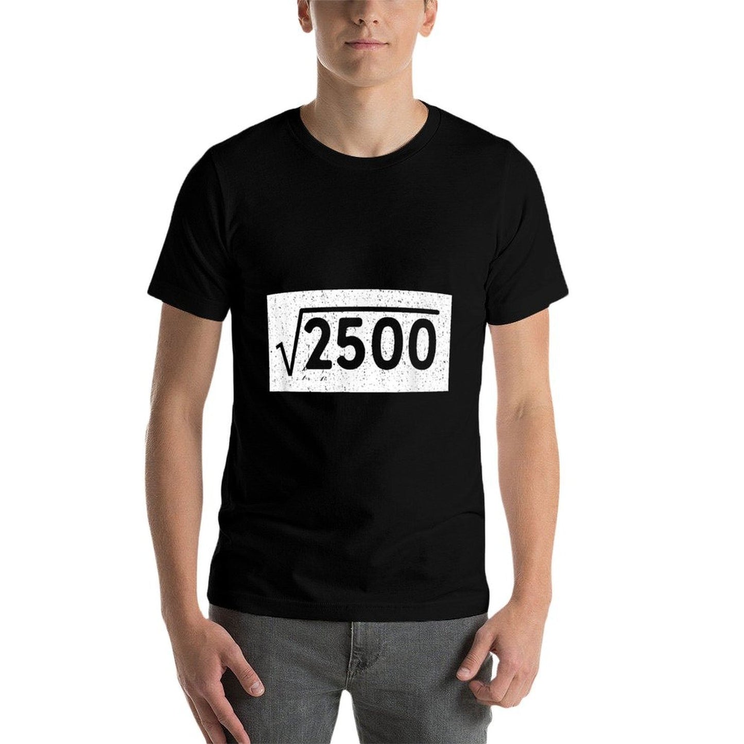 Square Root of 2500 Funny 50th Birthday Gifts  Classic T-Shirt