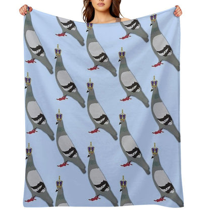 Queen Pigeon Shrink-resistant Throw Blanket