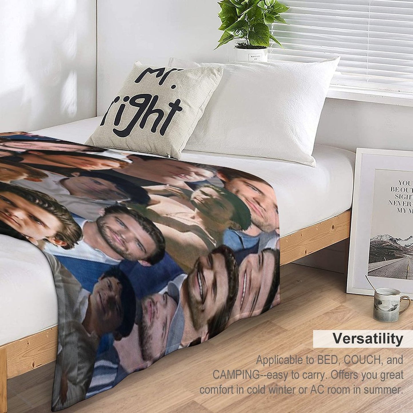 DavidCorenswet Photo Collage Sustainable Throw Blanket