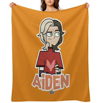 Adventure Camp - Aiden Velvety-soft Throw Blanket