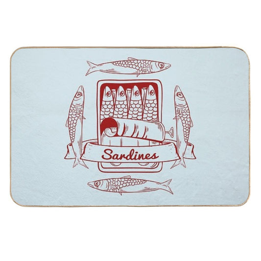 Tin of Sardines Durable Bath Mat