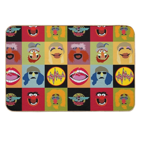 Dr. Teeth And The Electric Mayhem Ft Lips  Fade-Resistant Bath Mat