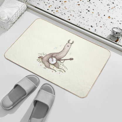 Banjo Llama  Anti-Trip Bath Mat