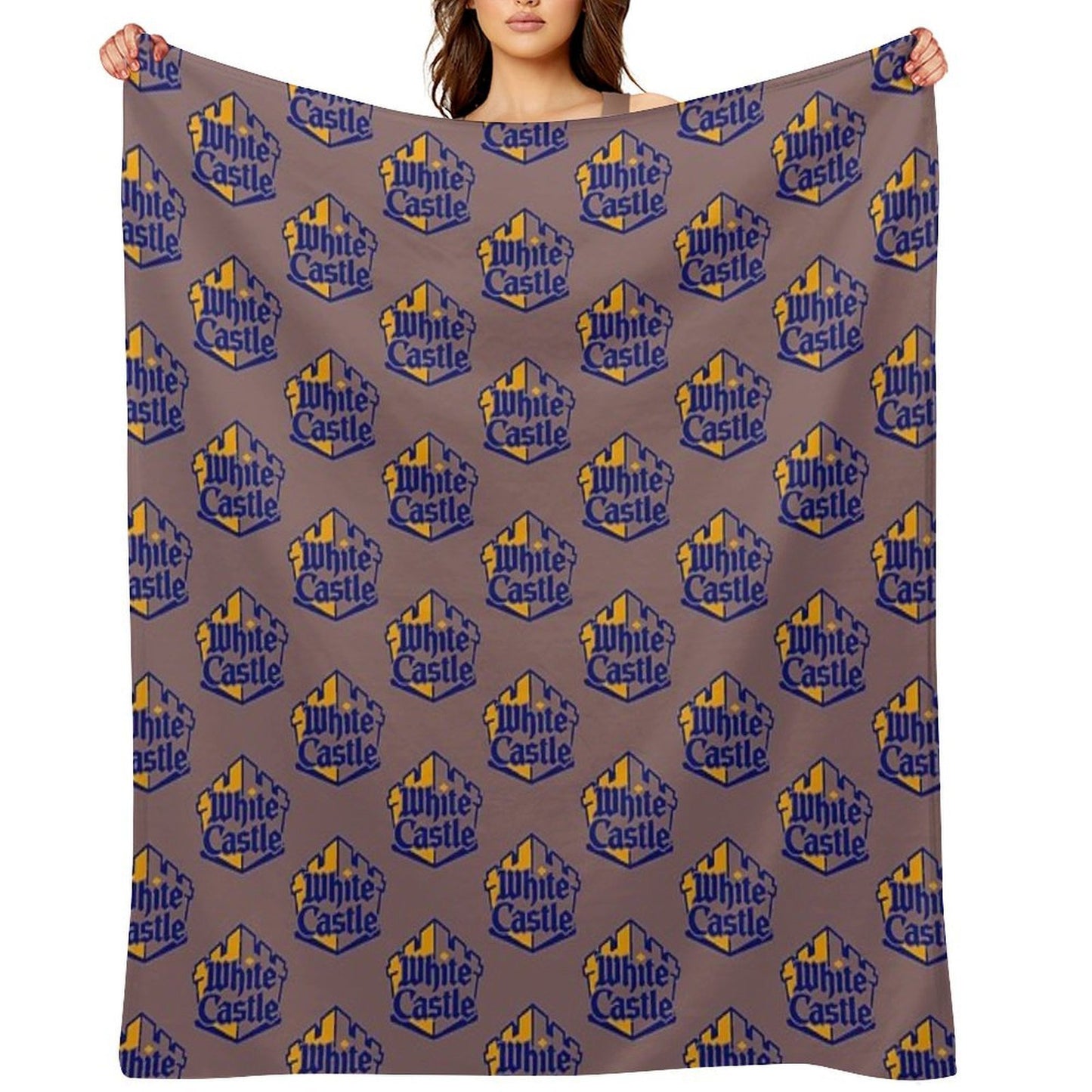 White Castle Logo Lightweight Throw Blanket