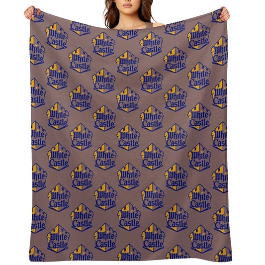 White Castle Logo Lightweight Throw Blanket