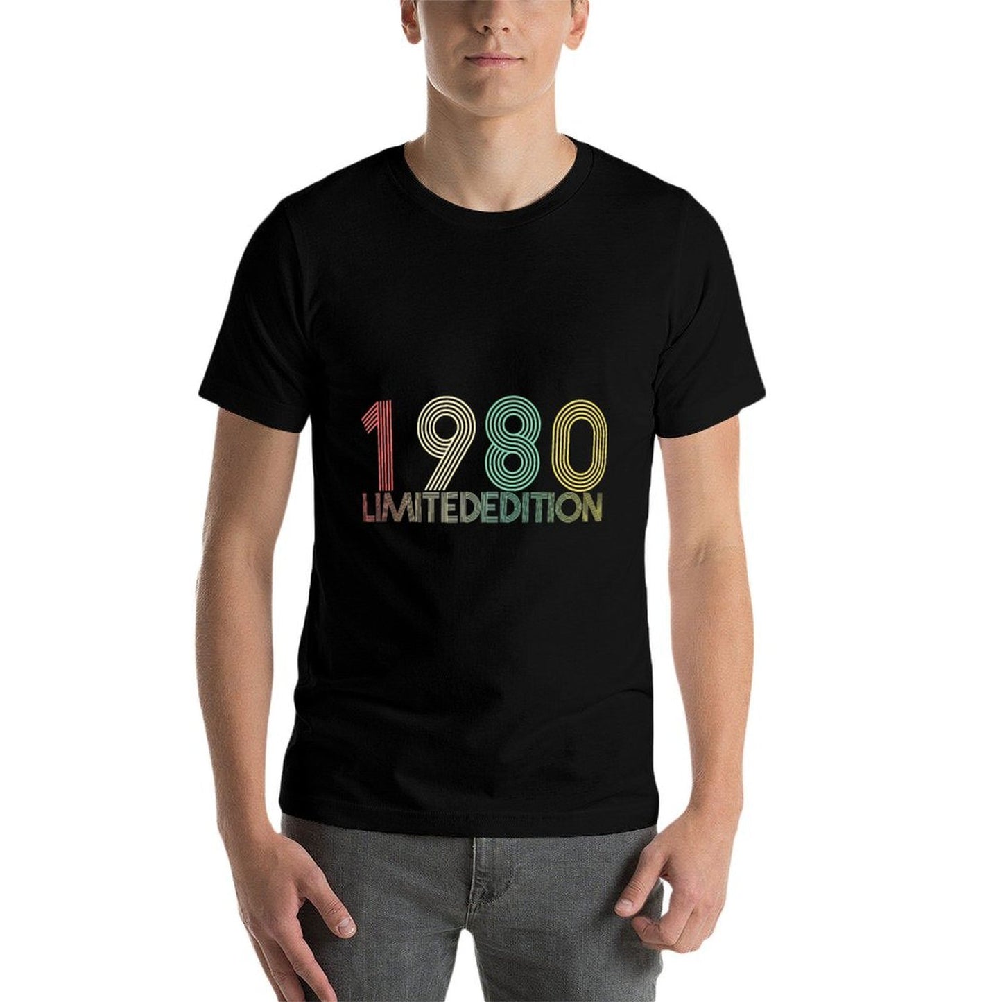 1980 40th Birthday Gift Vintage Retro Men Women 40 Years Old  Cotton T-Shirt