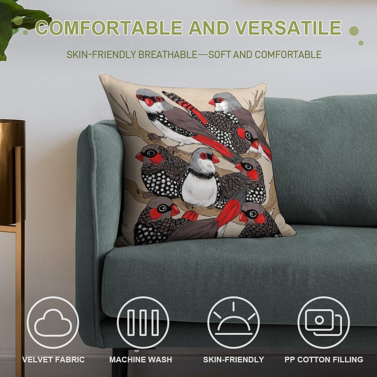 Firetails Soft Warmth Comfort Throw Pillow