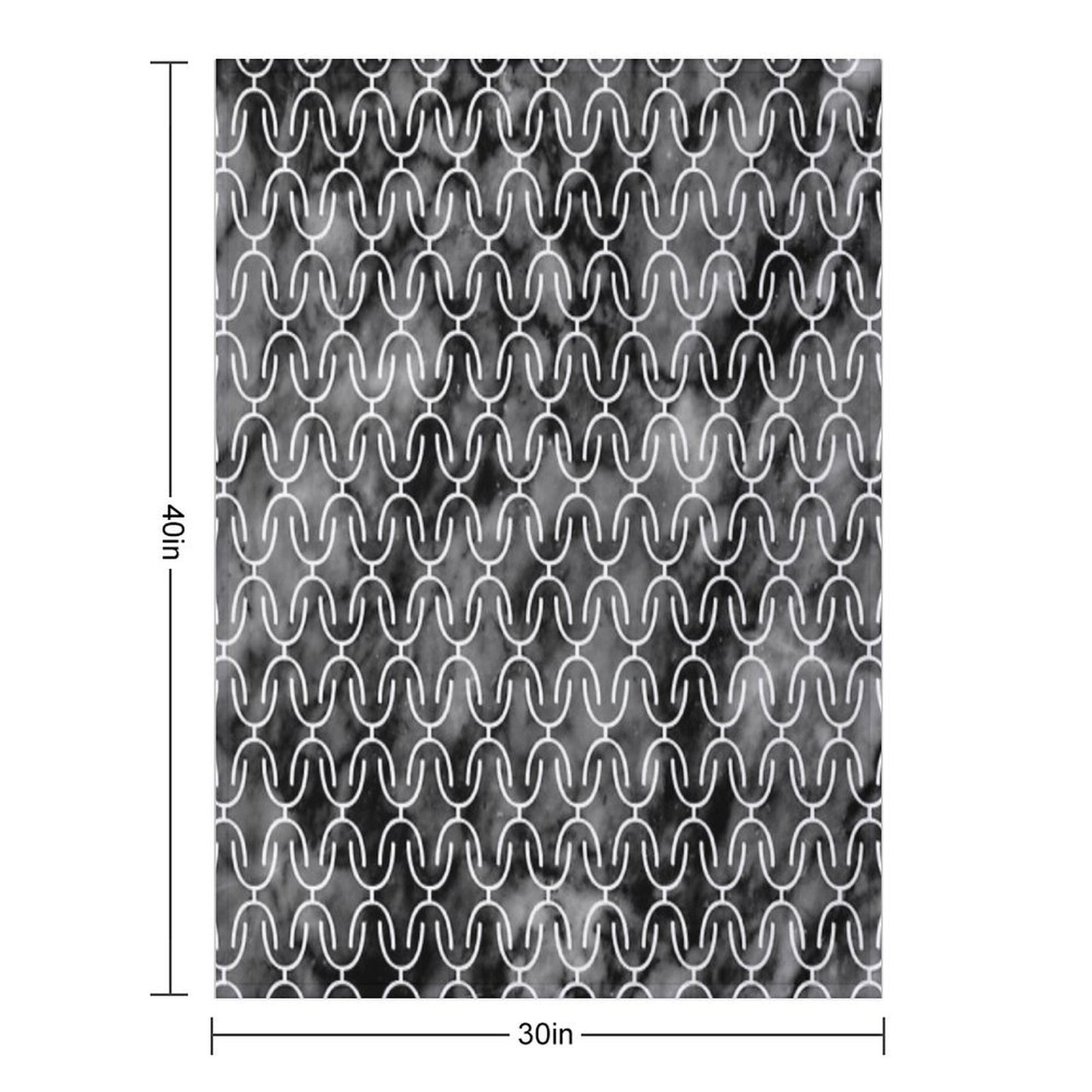 Link - Grey Marble Gift-ready Throw Blanket