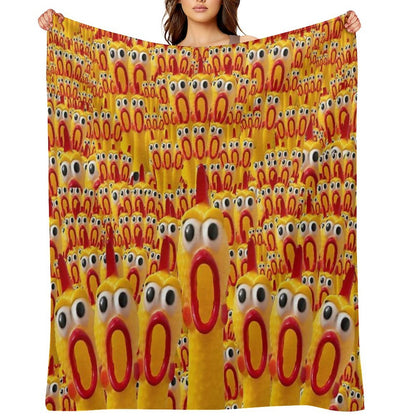 Chicken Chorus Lightweight Throw Blanket