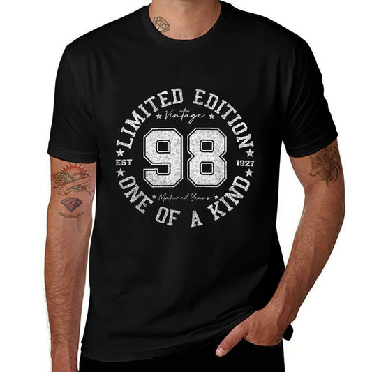 98 Year Old Gifts Vintage 1927 Limited Edition 98th Birthday  Heathered Texture T-Shirt