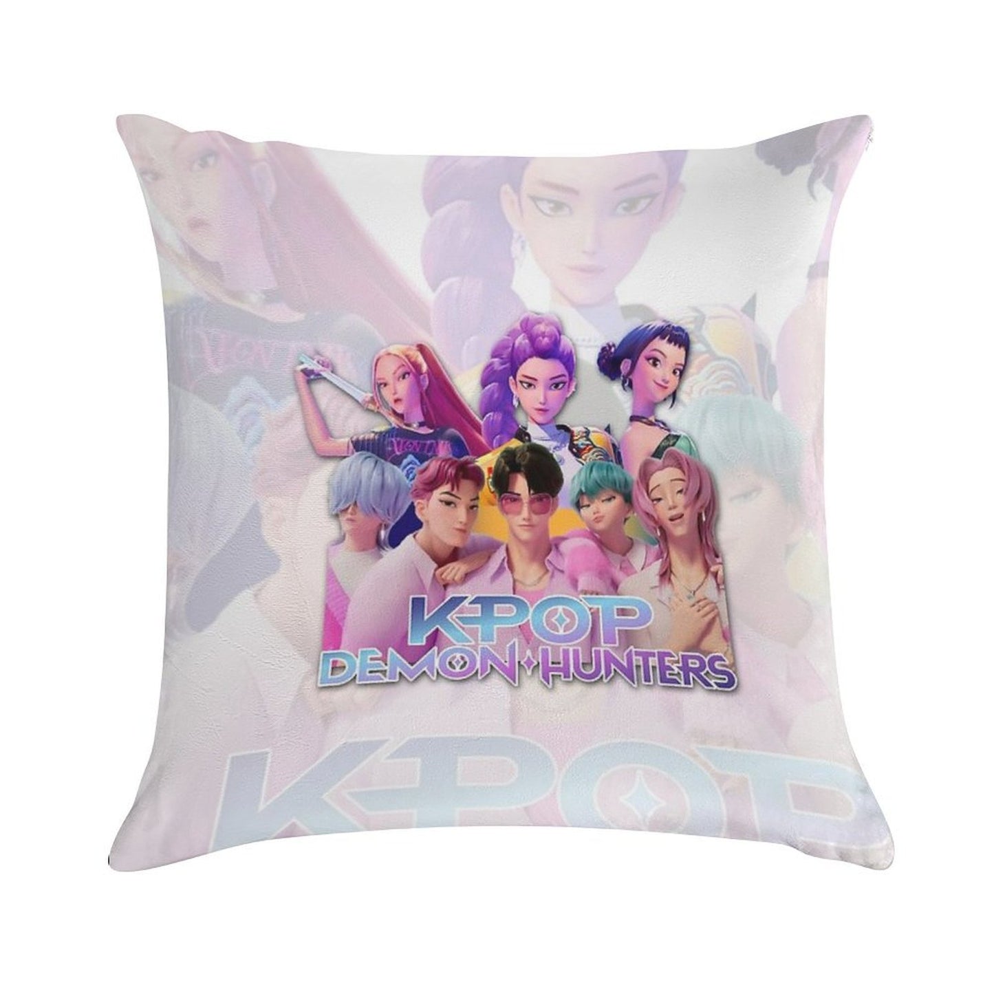 Kpop Demon Hunters Soft Washable Throw Pillow