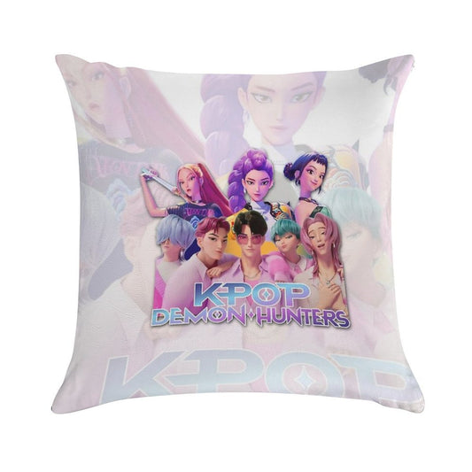 Kpop Demon Hunters Soft Washable Throw Pillow