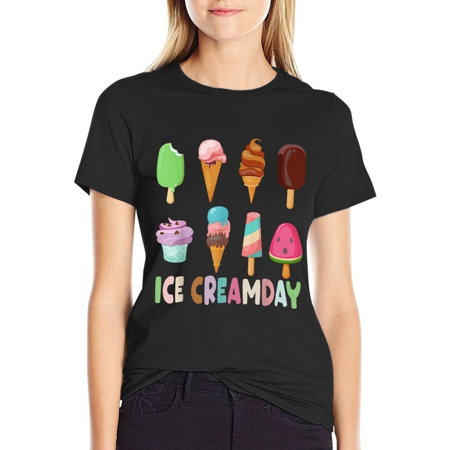 Ice Cream Day Toddler Ice Cream Party Women Men Kids  Graphic-printed T-Shirt
