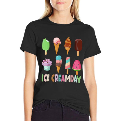 Ice Cream Day Toddler Ice Cream Party Women Men Kids  Graphic-printed T-Shirt