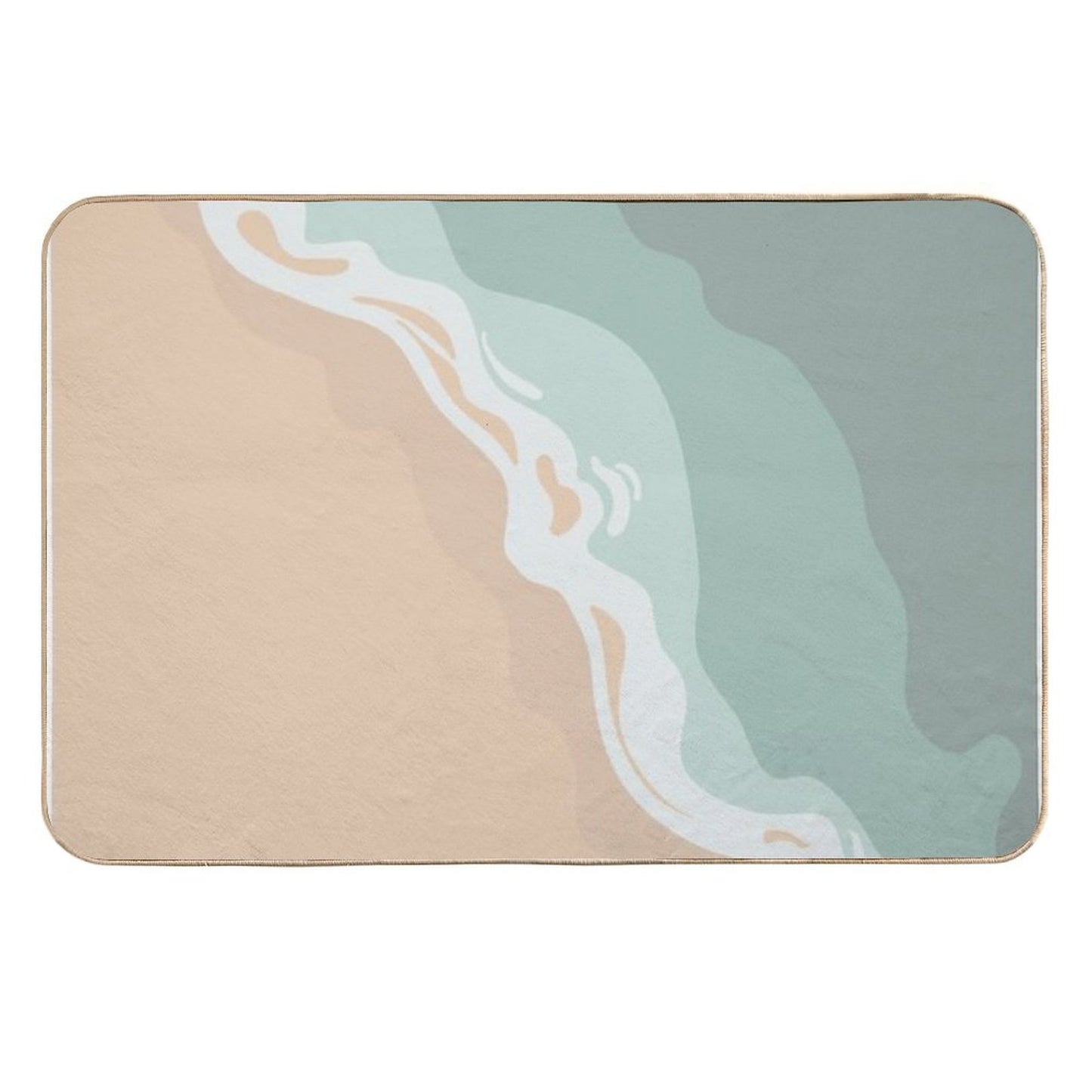 I Think I Could See The Beach #4  Fade-Resistant Bath Mat