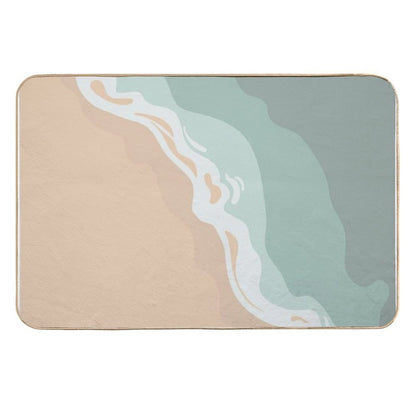 I Think I Could See The Beach #4  Fade-Resistant Bath Mat