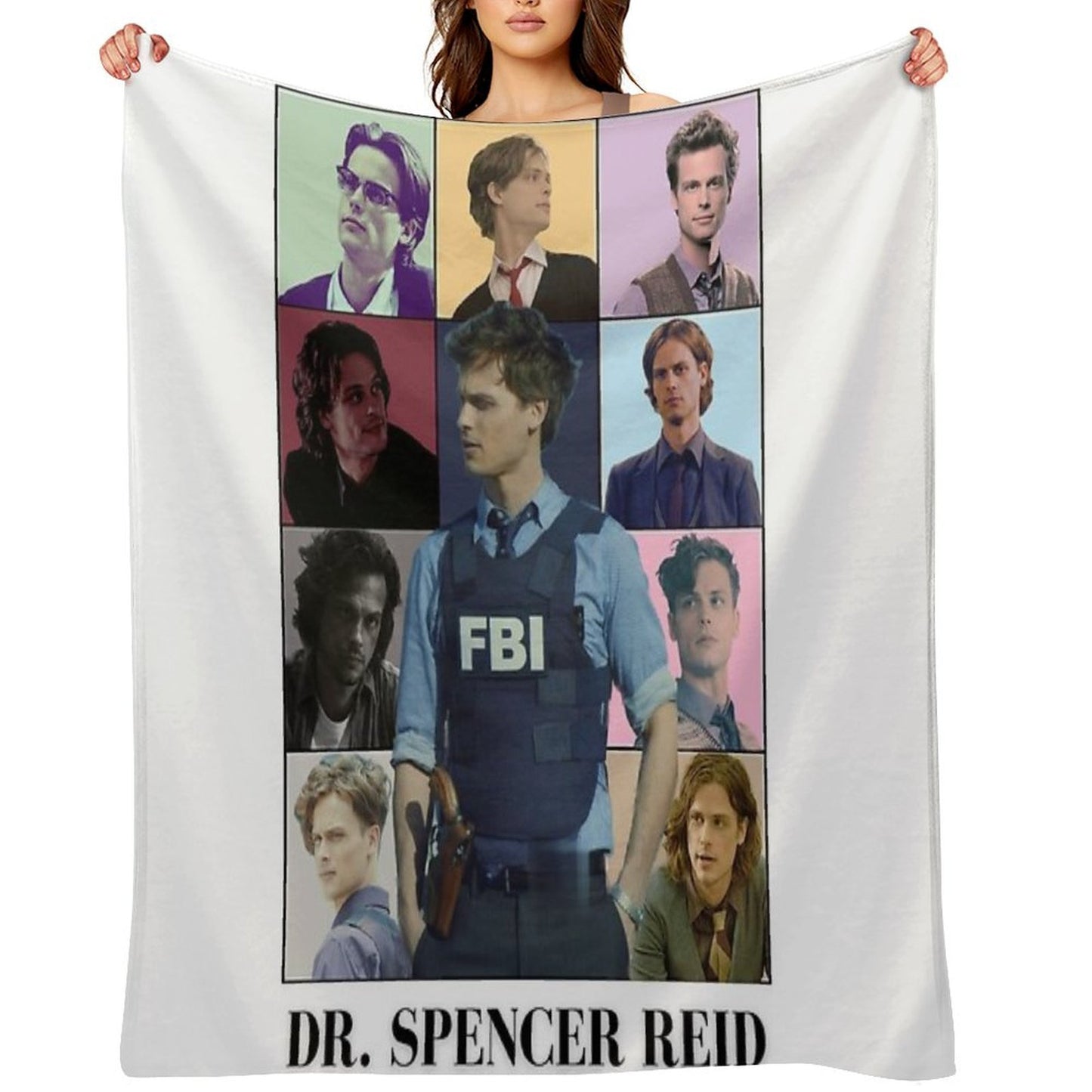 in My SpencerReid Era Velvety-soft Throw Blanket
