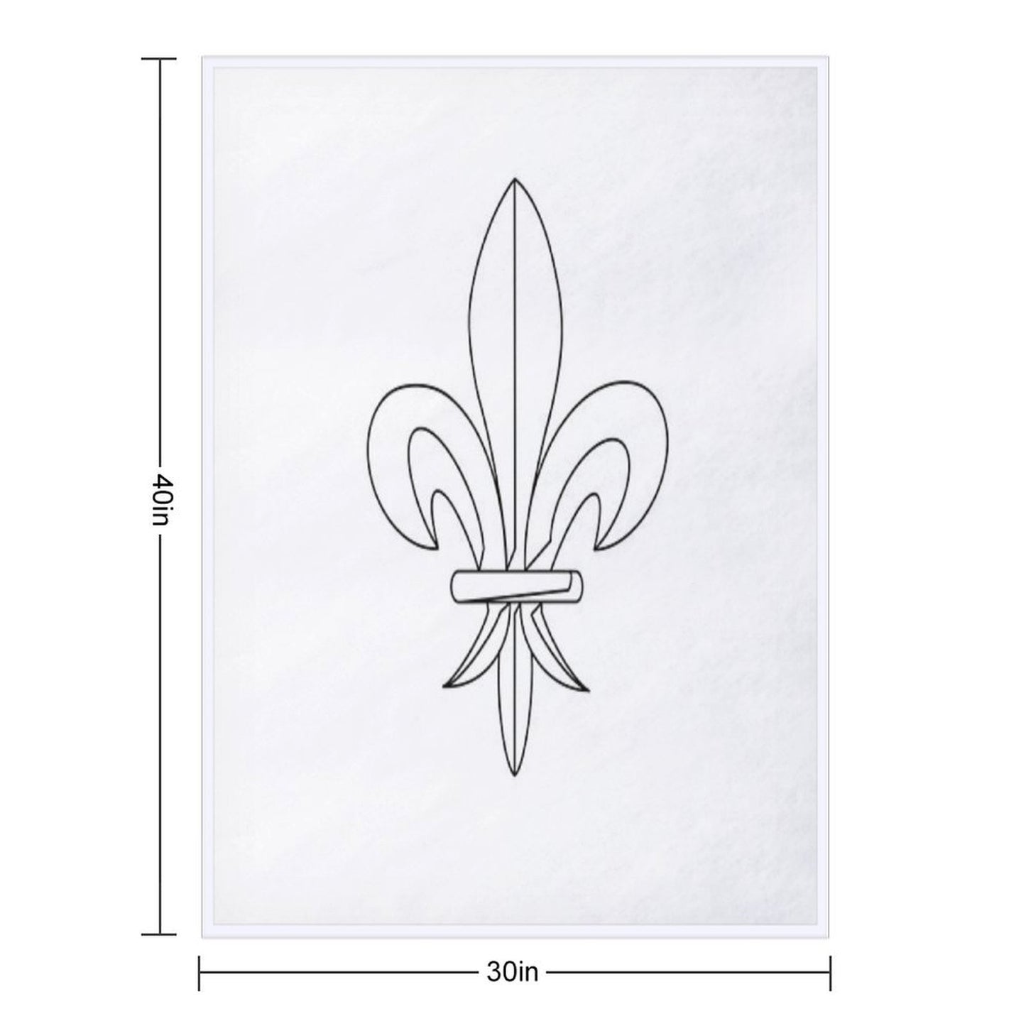 Fleur De Lys Shrink-resistant Throw Blanket