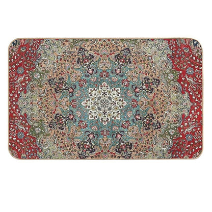 Vintage Antique Persian Carpet Print  Eco-Friendly Bath Mat