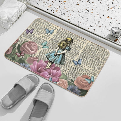 Alice In Wonderland - Wonderland Garden  Slip-Resistant Bath Mat