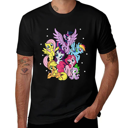 My Little Pony Friendship Is Magic Main Cast Group Shot  Durable T-Shirt
