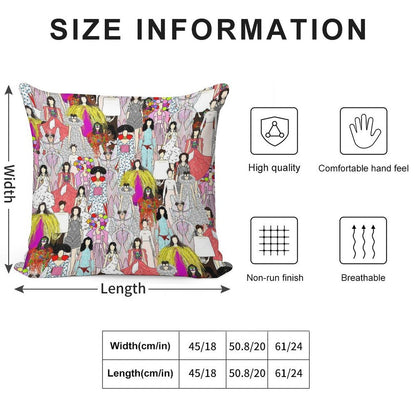 Bjork-A-thon Soft Luxury Feel Throw Pillow