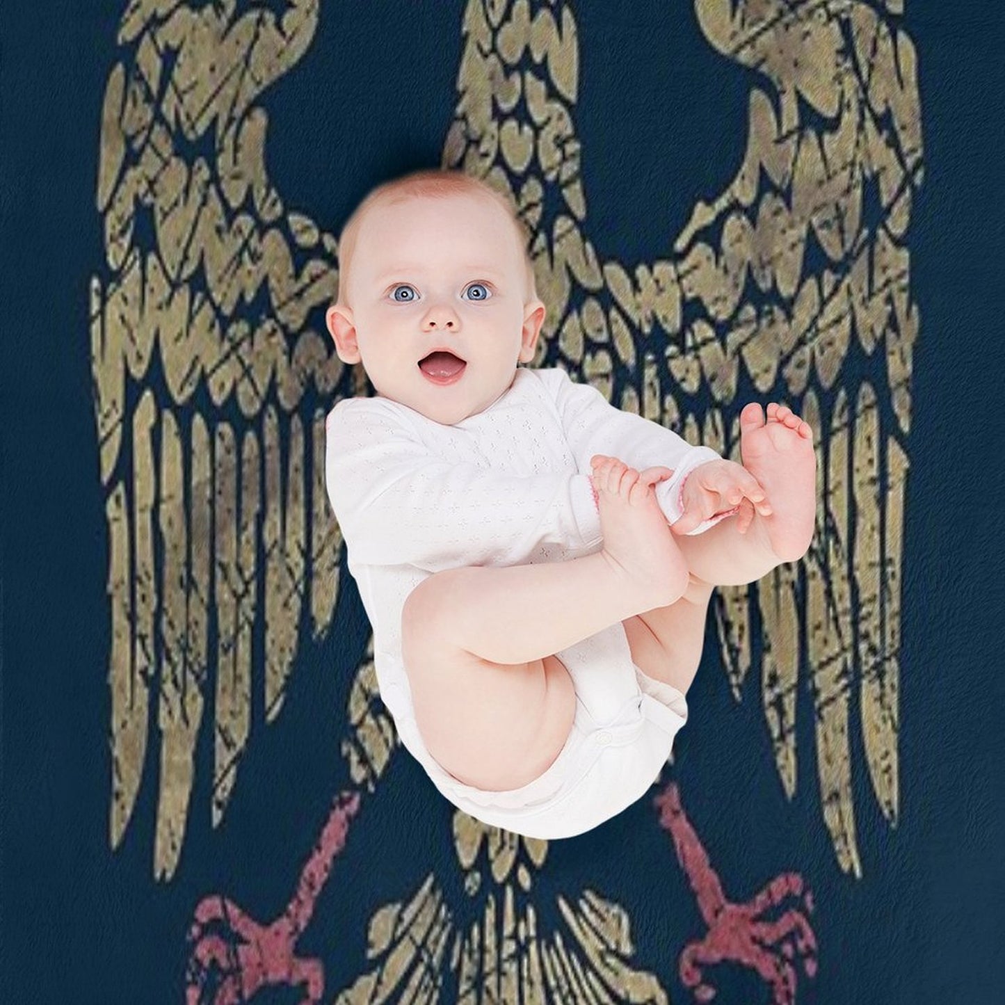 Friuli Emblem - Vintage Gold All-season Throw Blanket