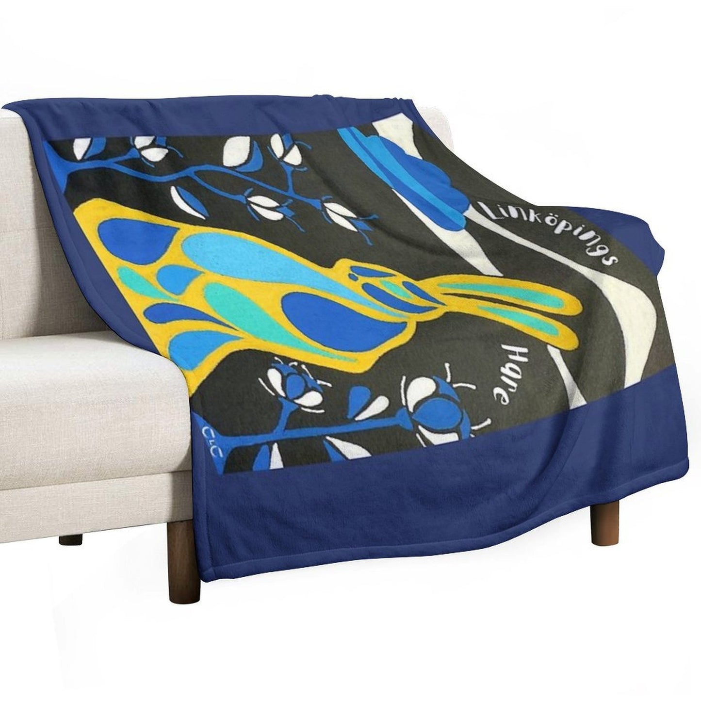 The Linköping Hare Quick-dry Throw Blanket