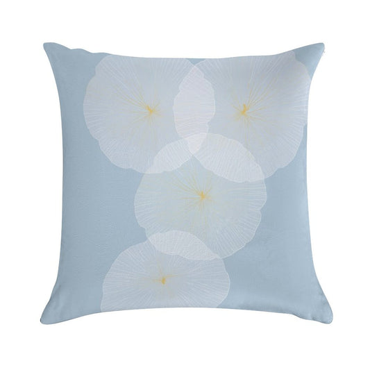 Whispering Petals Soft Warmth Comfort Throw Pillow