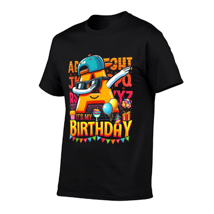 Alphabet-Lore A Dabbing It S My Birthday for Kids Boys Girls  Easy-care T-Shirt