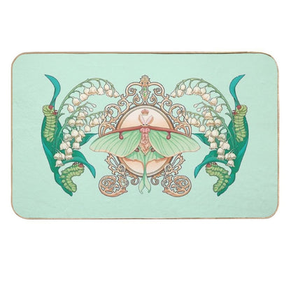 Moon Moth  Stain-Proof Bath Mat