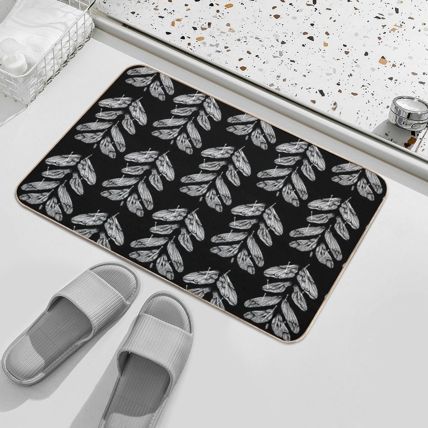 Wings  Slip-Resistant Bath Mat