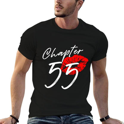 Chapter 55 Years 55th Happy Birthday Lips Born In 1968 Women  Ribbed Collar T-Shirt