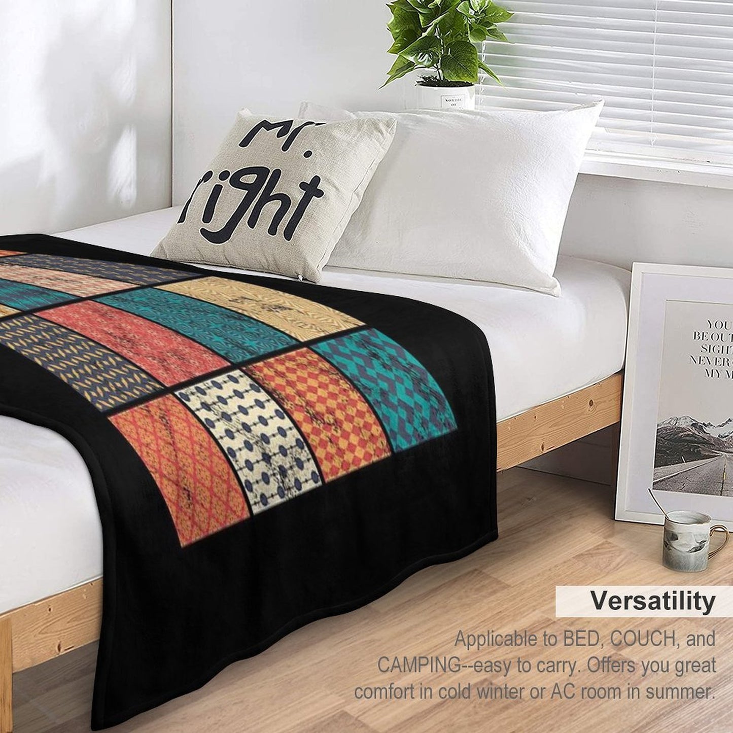 Quilting Quilt Pattern Patchwork Hobby Crafting Gift Thomas Larch Transparent Gift-ready Throw Blanket