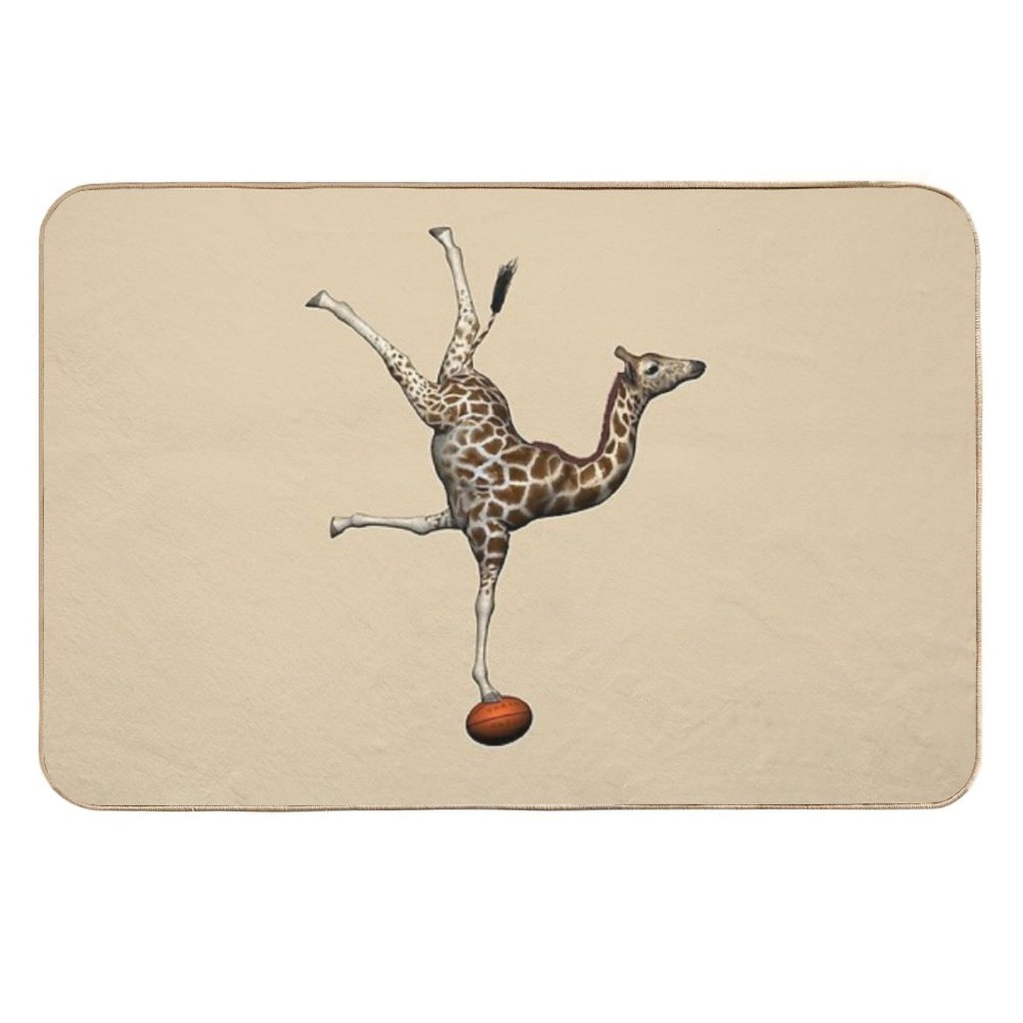 Balancing Giraffe  Odorless Bath Mat
