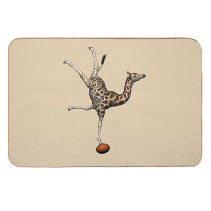 Balancing Giraffe  Odorless Bath Mat