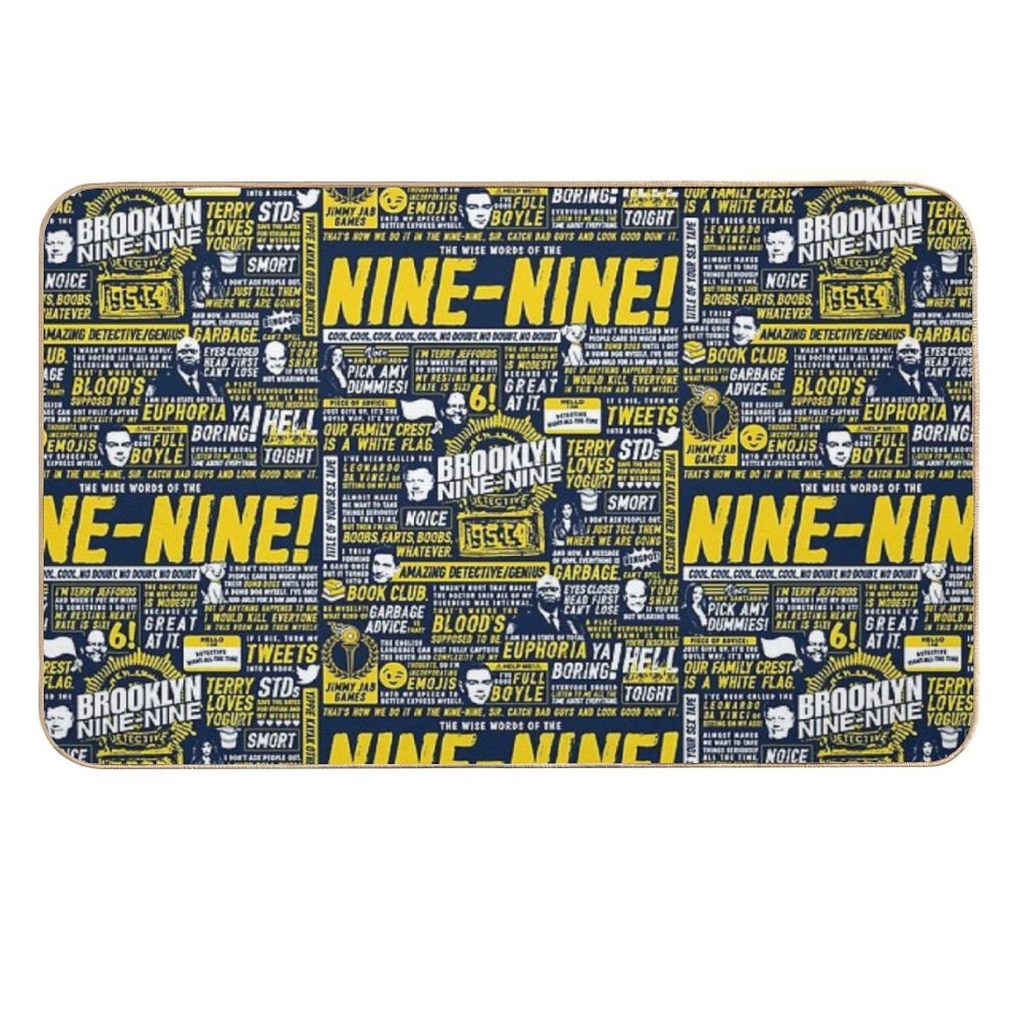 Wise Words of The Nine-Nine  Stain-Proof Bath Mat