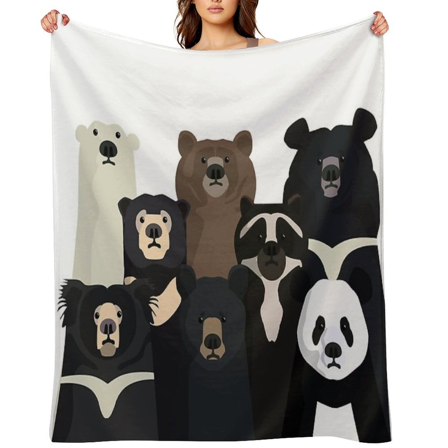 Bears of The World Lightweight Throw Blanket