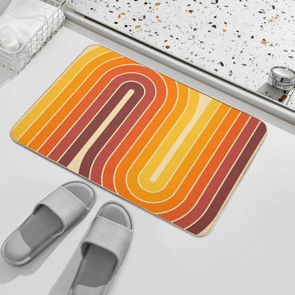 Retro Geometric Double Arch Design 522  Multi-Purpose Bath Mat