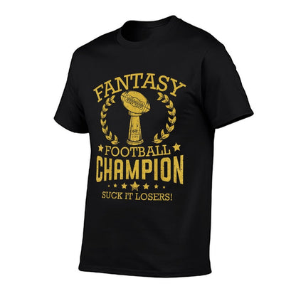 Fantasy Football Funny Champ Champion Draft 2019  Cotton T-Shirt