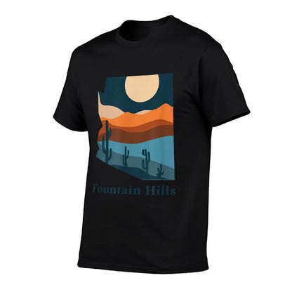 Fountain Hills Arizona Desert Style Boho AZ Landscape  Versatile T-Shirt