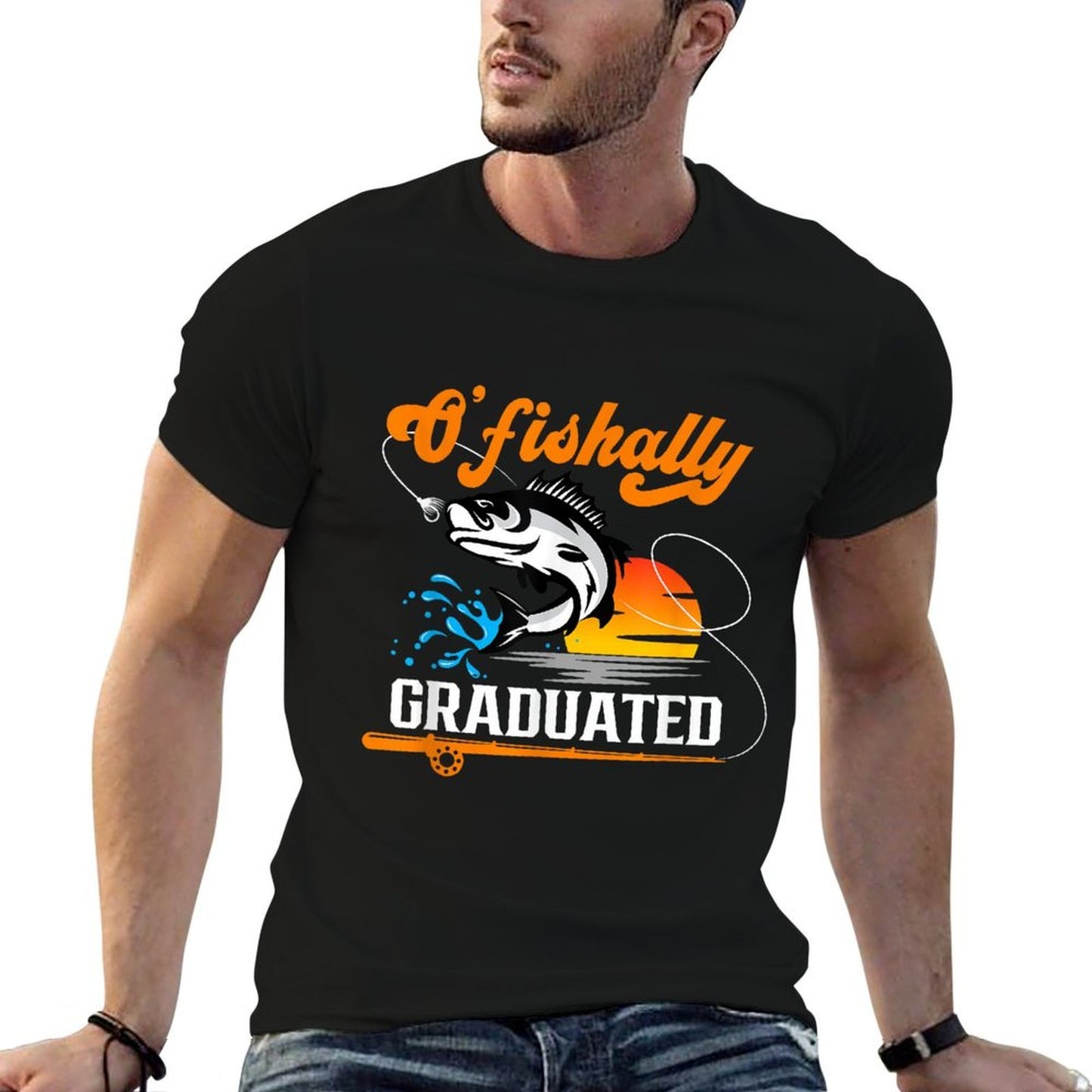 O&#39;fishally Graduated Fishing Lover Graduation Party  Moisture-wicking T-Shirt