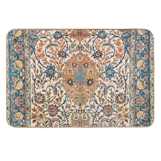 Isfahan Antique Central Persian Carpet Print  Easy To Clean Bath Mat