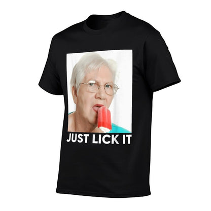 Grandma Just Lick It X Grandma Meme Ice Cream Lovers Summer Comfortable T-Shirt