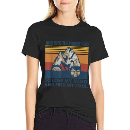 Mountain Bike And Into The Forest I Go To Lose My Mind  Eco-friendly Material T-Shirt