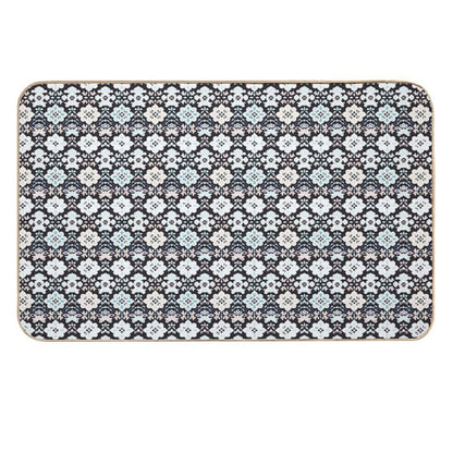Flowers And Butterflies Abstract O  Stain-Proof Bath Mat