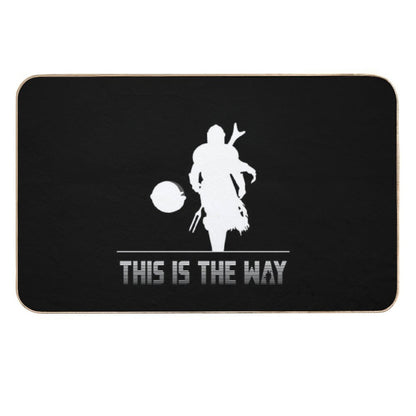 Mando Silhouette This Is The Way  Stain-Proof Bath Mat