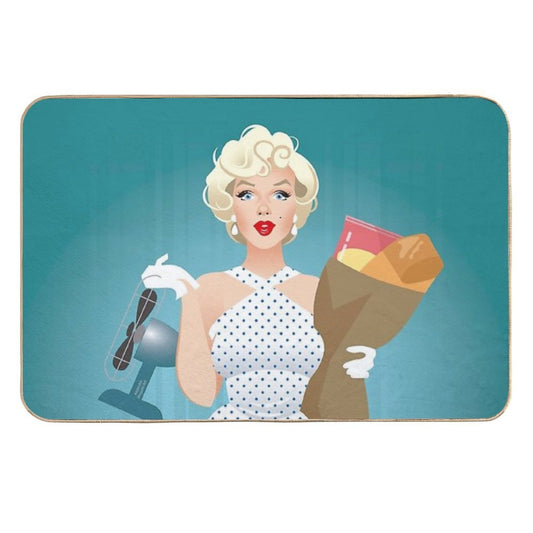 The Girl  Absorbent Bath Mat